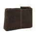 Full Grain Leather Card Cash Coin Zipper Holder B190.DS