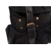 Small Stylish 100% Cotton Canvas Backpack C02.BLK