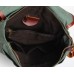 Hiking Sport Cowhide Leather Cotton Canvas Backpack C14.KK