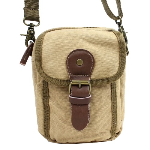 Small Cotton Canvas Sports Waist Pack Shoulder Bag. C37KK