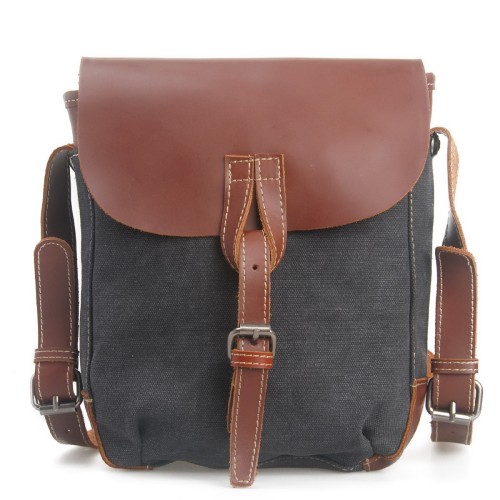 Canvas Stylish Satchel Slim Shoulder Bag C99.GRY