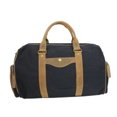 Classic Small Canvas Carry On Duffle Bag CD01. Black