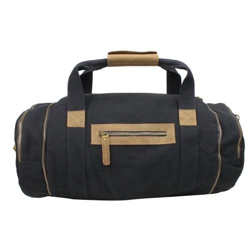 Classic Small Canvas Carry On Duffle Bag CD03 Black