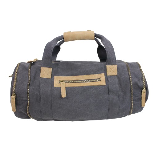 Classic Small Canvas Carry On Duffle Bag CD03 Grey