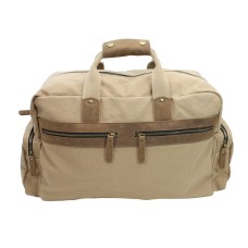 Classic Large Canvas Duffle Travel Bag CD04. Khaki