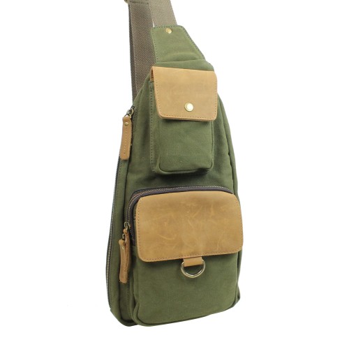 Long Shape Slide Shoulder Chest Pack CK81.Green