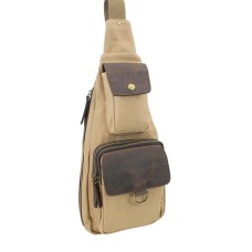 Long Shape Slide Shoulder Chest Pack CK81.Khaki