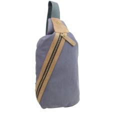 Fashion Style Canvas Chest Pack CK82.Blue Grey