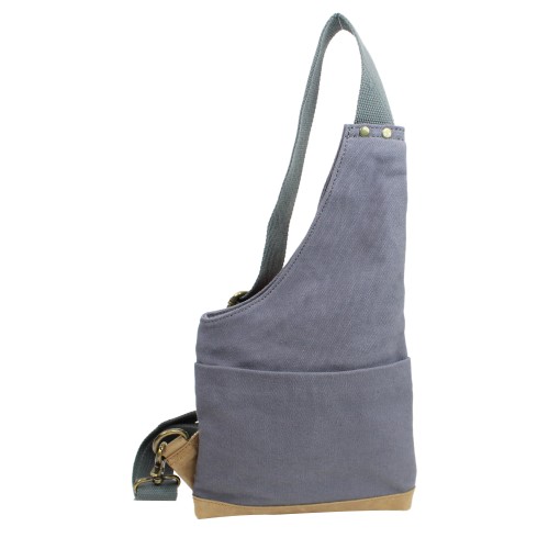 Slim Casual Canvas Chest Pack CK83.Blue Grey