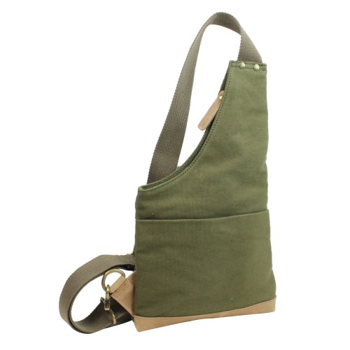 Slim Casual Canvas Chest Pack CK83.Green