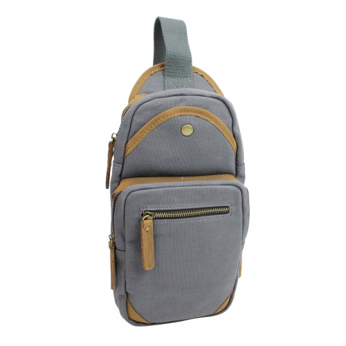 Cotton Canvas Travel Chest Pack CK85.Blue Grey