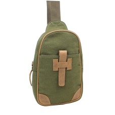 Cotton Canvas Chest Pack Travel Bag CK90.Green