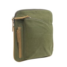 Cotton Canvas Chest Pack Travel Bag CK92.Green