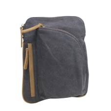 Cotton Canvas Chest Pack Travel Bag CK92.Grey