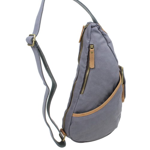 Spacious Shoulder Carry Travel Pack Bag CK93.Blue Grey