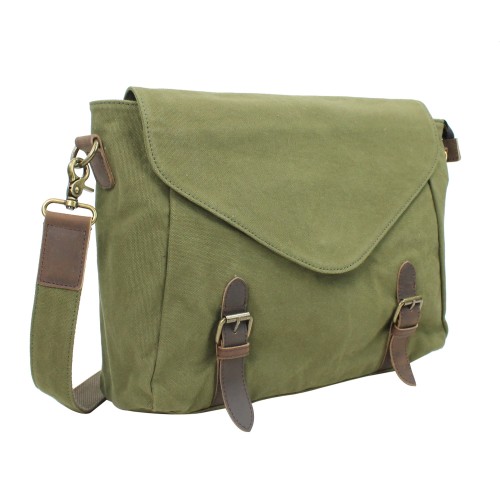 Casual Style Canvas Messenger Bag CM04.GRN