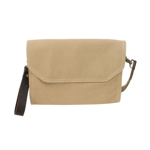 Cotton Canvas Casual Style Shoulder Tote CM08.Khaki