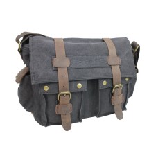 Classic Canvas Messenger Bag CM09.Grey