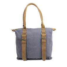 Classic Canvas Shoulder Messenger Bag CM11.Blue Grey