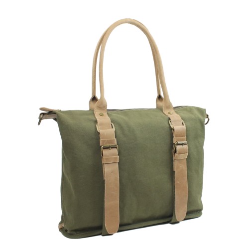 Classic Canvas Shoulder Messenger Bag CM11.Green