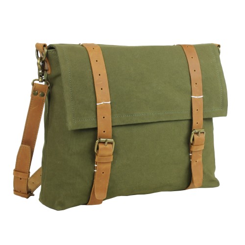 Casual Style Slim Canvas Messenger Bag CM16.GRN