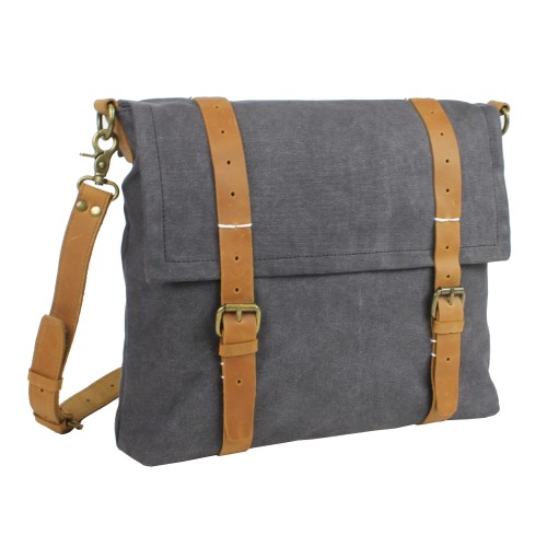 Casual Style Slim Canvas Messenger Bag CM16.GRY