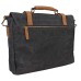 Vintage Cotton Wax Canvas Laptop Messenger Bag CM20.GRY