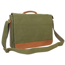 Casual Style Canvas Laptop Messenger Bag CM56.GRN