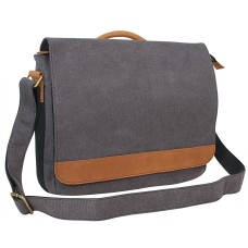 Casual Style Canvas Laptop Messenger Bag CM56.GRY