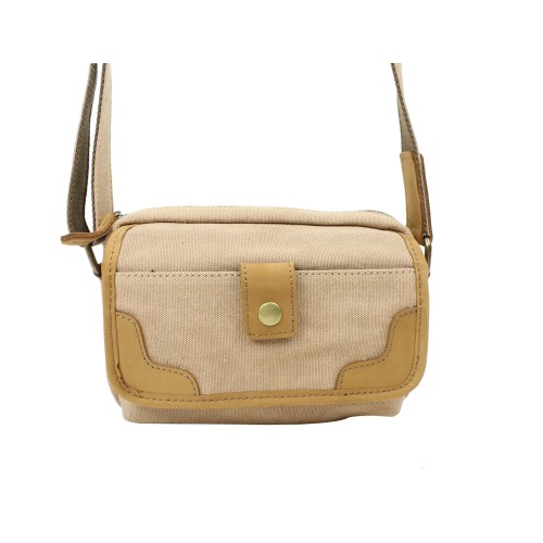 Small Parent-Child Canvas Shoulder Bag CS04.Khaki