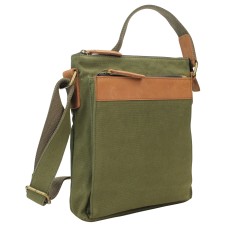 Vintage Cotton Canvas Shoulder Bag CS10.GRN