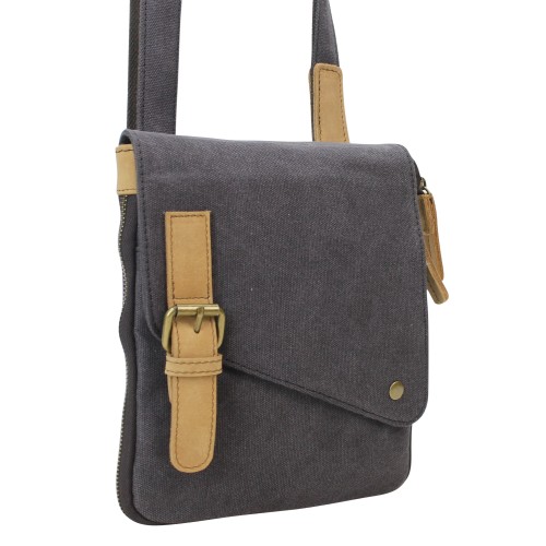 Vintage Cotton Canvas Small Shoulder Bag CS15.GRY