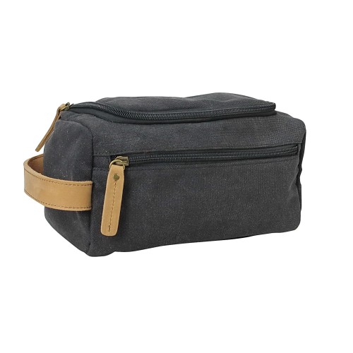 Cotton Canvas Travel Toiletry Bag CT01.GRY