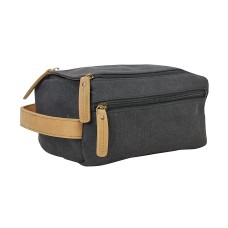 Cotton Canvas Travel Toiletry Bag CT02.GRY