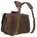 Extra Large Classic Oil Tanned Full Leather Briefcase Backpack (Heavy 9.5LB) L06. Vintage Distress