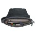 Full Grain Leather Messenger Bag Asymmetrical L14.Black