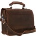 Leather Briefcase Laptop Bag L40.Dark Brown