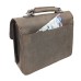 Cowhide Leather Pro Briefcase Case L49.Dark Brown