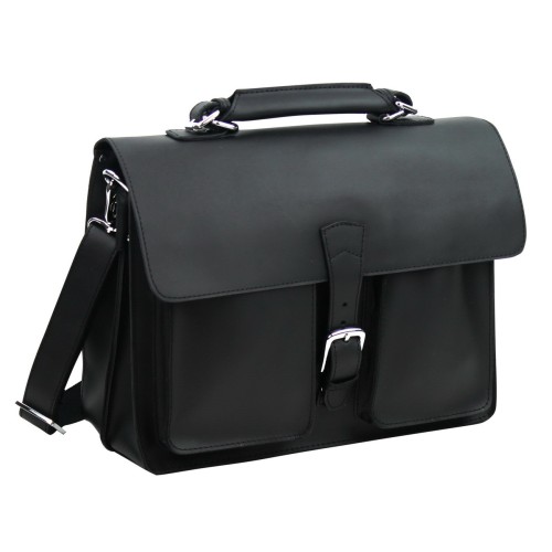 Cowhide Leather Pro Briefcase L64.Black