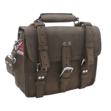 Classic Full Leather Laptop Bag L91.Dark Distress