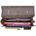 Full Grain Leather Small Briefcase Laptop Bag LB44.VB