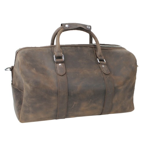 Cowhide Leather Overnight Travel Carry On Tote LD03.VD