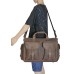 Full Grain Leather Overnight Duffle Travel Laptop Bag LD06.DS