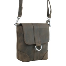 Full Grain Leather Cross-Body Bag LH44.DB