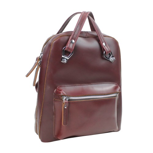 Full Grain Cowhide Leather Backpack-Small Size LK09.WR