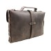 Full Leather Handmade Messenger Bag LM08.Dark Brown