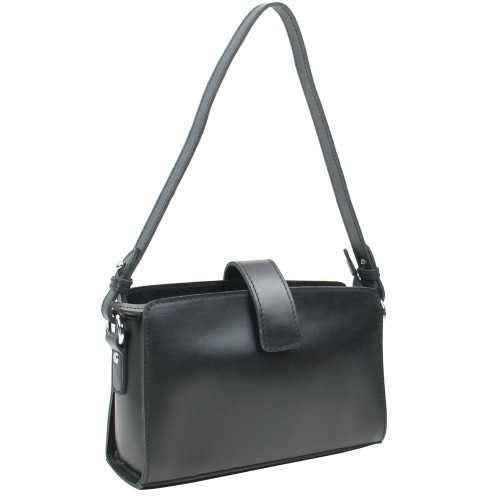 Dual Leather Casual Shoulder Bag LM11.BLK