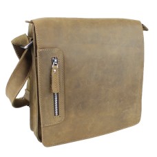 Cowhide Leather Messenger Bag LM14.Distress