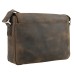 Medium Full Grain Leather Messenger Bag LM33.DS