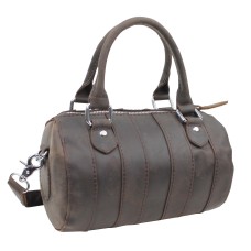 Cowhide Leather Mini Duffle Shoulder Bag LS32.DB